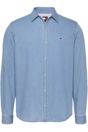 Tommy Hilfiger Para homem. DM0DM21146 Camisa de corte regular (XXL), Casual, Manga comprida, Algodão orgânico, Sustentável