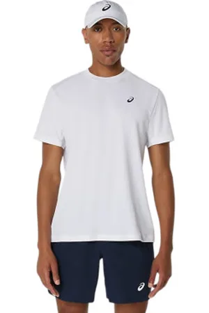 Asics Para homem. 2041A339 T-shirt de manga curta Court (L), Esportivo, Sintético, Tênis / Paddle tennis, Multisport, Sustentável