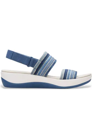 Clarks Para mulher. 26177186 Arla Stroll Sandals (35.5), Tecido, 3 a 5cm, Velcro, Casual