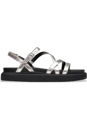 Clarks Para mulher. 26181261 Sandálias Aristella Rose prateadas (36), Prata, 1 a 3cm, Fivela, Casual