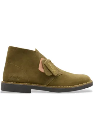 Clarks Para homem. 26180841 Botas verdes Desert Evo (40), Plano, Camurça, Cordão, Casual