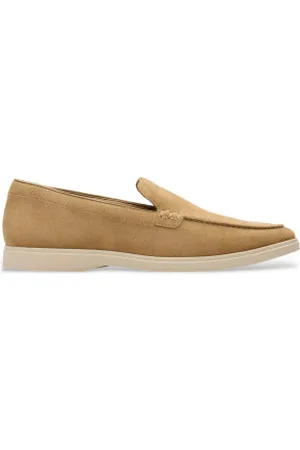 Clarks Para homem. 26180890 Mocassins Torford Easy em pele (40), Marrom, Plano, Camurça, Nenhum, Casual