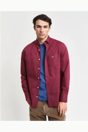 GANT Para homem. 3000100 Camisa de popelina de corte regular (XXL), Casual, Algodão, Manga comprida