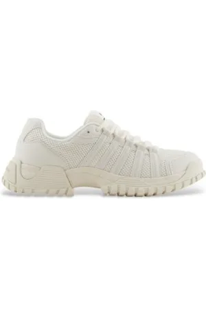 Armani Exchange Para homem. XUX247XV89500894 Sapatilhas com sola de filão leve branca (44), Branco, Plano, Cordão, Casual, Esportivo, Multis