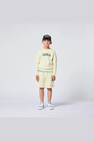 Zadig & Voltaire Unisex para criança. X60370 Calções amarelos (4Años= 102cm), Casual, Algodão, moda infantil