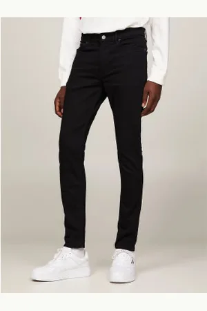 Tommy Hilfiger Para homem. DM0DM09558 Calças de ganga Simon slim fit pretas (27/32), , Casual, Algodão, Elastan
