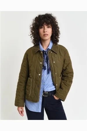 GANT Para mulher. 4700332 Casaco acolchoado com pormenores em bombazina (XL), Casual, Polister Reciclado, Sustentável