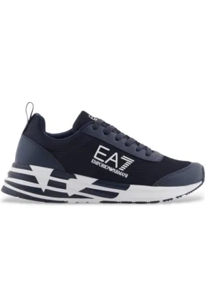 EA7 Unisex para criança. 7Y000002_AF10181 Sapatos Cursher Distance navy (28), Plano, Cordão, Casual, Esportivo, Multisport, , moda in