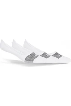 Asics Unisex. 3033A394 Conjunto de 3 meias curtas brancas (M), , Casual, Esportivo, Running, Náilon, Multisport