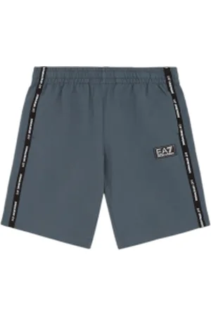 EA7 Para menino. 7B000057_AF10380 Bermudas cinzentas de corte moderno (16años= 176cm), Casual, Esportivo, , Algodão, Multisport, moda i