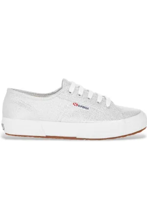 Superga Para mulher. S001820 Ténis 2750 Lamew prateado (36), Prata, Tecido, Plano, Cordão, Casual