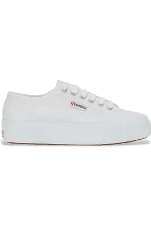 Superga Para mulher. S21384W Ténis 2740 Platform branco (36), Tecido, 3 a 5cm, Cordão, Casual