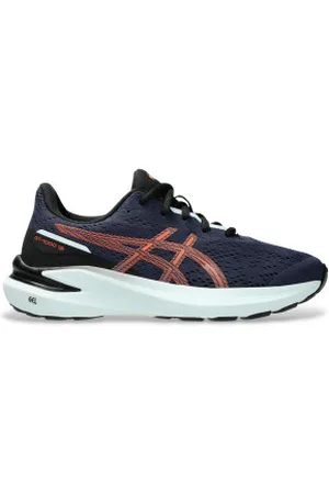 Asics Unisex para criança. 1014A343 Sapatos GT-1000 13 GS azul marinho (35.5), Plano, Cordão, Esportivo, Multisport, Sustentável, moda infan