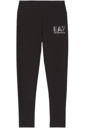 EA7 Para menina. 7G000076_AF12484 Legging com logótipo (10Años= 142cm), Casual, Esportivo, Algodão, Multisport, moda infantil