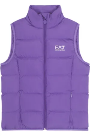EA7 Para menina. 8NFQ08_FNF8Z Colete brilhante (10Años= 142cm), Casual, Poliéster, moda infantil