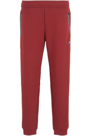 EA7 Para homem. 8NPP63_PJ4EZ Calças de fato de treino de mistura de viscose elástica Premium Shield cor de (L), Casual, Esportivo, Mul