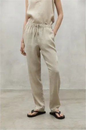ECOALF Para mulher. MCWGAPAINDO00710S24-008 Calças Indo (XL), Casual, Linho