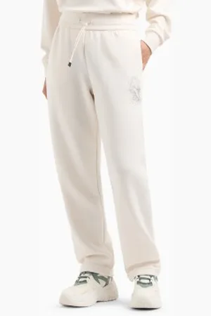 Armani Exchange Para mulher. XW000096AF10804U1003 Calças de fato de treino justas brancas (L), , Casual, Esportivo, Multisport, Modal