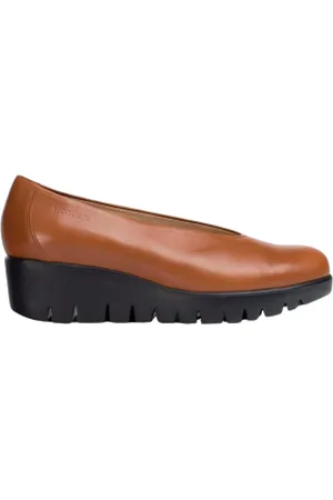 Wonders Para mulher. C-33100_2525_2725 Fly Leather Loafers Castanho (39), Couro, Marrom, 3 a 5cm, Nenhum, Casual