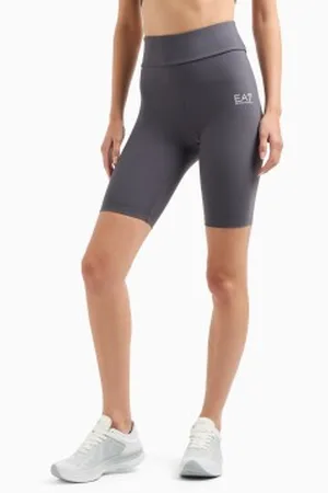EA7 Para mulher. 7W000511_AF12625 Calções de ciclismo Dynamic Athlete em tecido técnico Vigor7 cinzento (XL), Esportivo, , Multisport