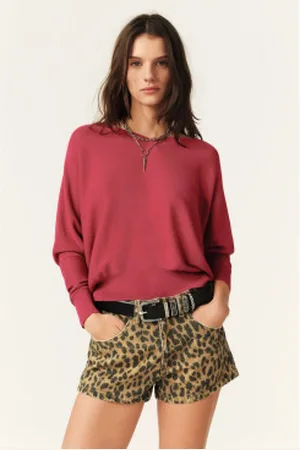 Bash Para mulher. 1E25ELSY Camisola cor-de- Elsy (34), Casual, Algodão