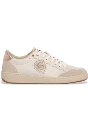 Blauer Para mulher. S5OLYMPIA11 Ténis de couro Olympia11 bege (36), Plano, Cordão, Casual