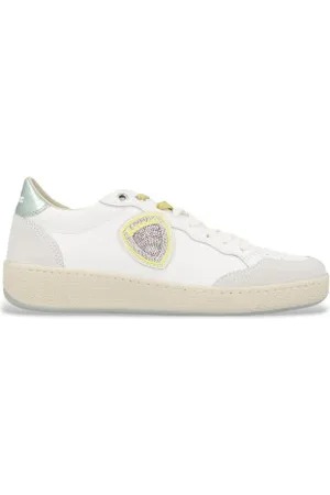 Blauer Para mulher. S5OLYMPIA11 Ténis de couro Olympia11 bege (36), Plano, Cordão, Casual