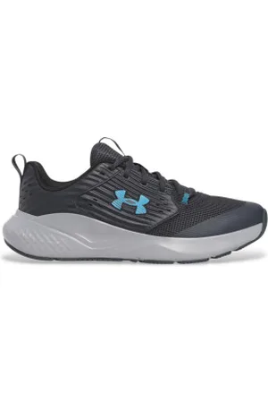 Under Armour Para homem. 3026017 Sapatilhas cinzentas escuras Charged Commit TR 4 (41), Plano, Cordão, Casual, Esportivo, Cinza, Mu