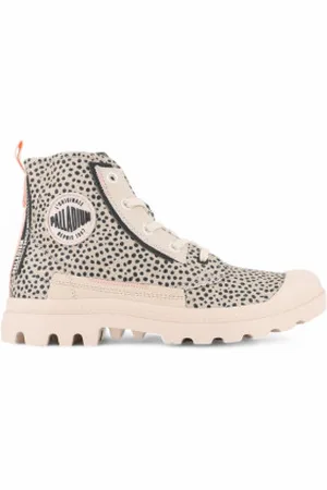 Palladium Para mulher. 99183 Botins Pampa (37), Plano, 1 a 3cm, Cordão, Casual, Animal print