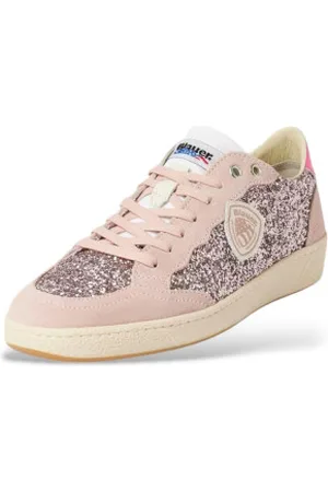 Blauer Para mulher. S5OLYMPIA11 Ténis de couro Olympia11 rosa (36), Plano, Cordão, Casual