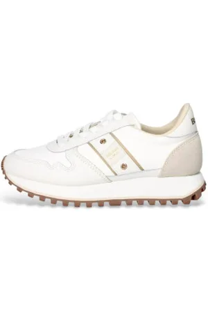 Blauer Para mulher. S5MILLEN03 Sapatilhas Millen 03 brancas (37), Branco, Plano, Cordão, Casual