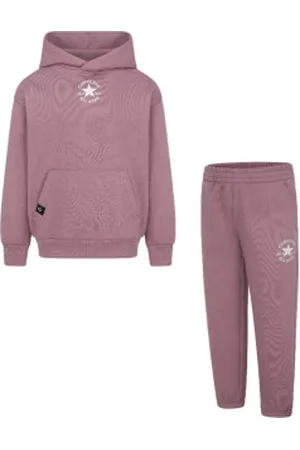 Converse Para menina. 8CD894 Conjunto sustentável Cor-de- central (3años= 92/98 cm), Casual, Esportivo, Algodão, Multisport, Manga compr