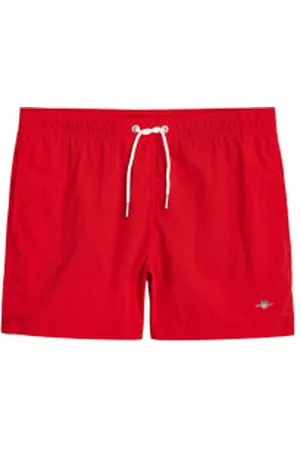 GANT Para homem. 920016000 Calções de banho vermelhos (S), Beachwear, Poliamida