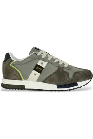 Blauer Para homem. S5QUEENS01 Ténis de couro Queens01 verde (40), Plano, Cordão, Casual
