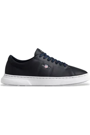 GANT Para homem. 870631874 Sapatilhas de couro Joree em azul marinho (42), Plano, Cordão, Casual