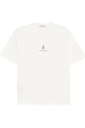 Premiata Para homem. PA1017 T-shirt branca com logótipo (S), , Casual, Algodão, Manga curta
