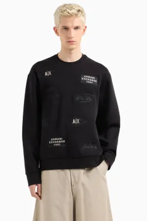 Armani Exchange Para homem. XM000479AF10818UC001 Camisola com logótipo (S), Casual, Algodão