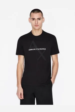 Armani Exchange Para homem. 8NZT76Z8H4Z1200 T-shirt Ax preta (L), , Casual, Algodão, Manga curta