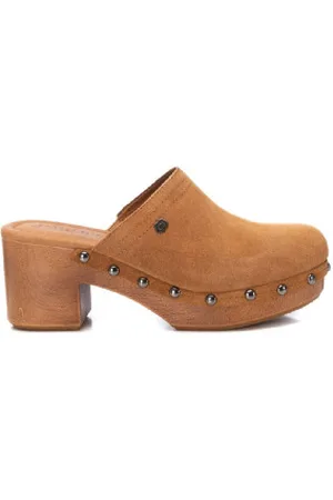 Carmela Para mulher. 16046101-CAMEL Socas 160461 castanho (36), Marrom, 5 a 8cm, Serraje, Nenhum, Casual