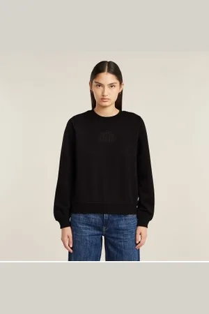 G-Star Para mulher. D26375-D991-6484 Sweatshirt com logótipo (M), Casual, Algodão
