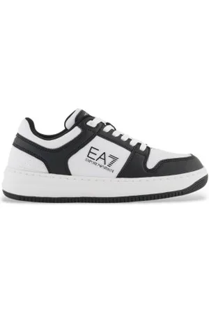 EA7 Unisex para criança. 7Y000011_AF11988 Slasher Minime K Sapatilhas brancas (28), , Plano, Cordão, Casual, Esportivo, Multisport, mo
