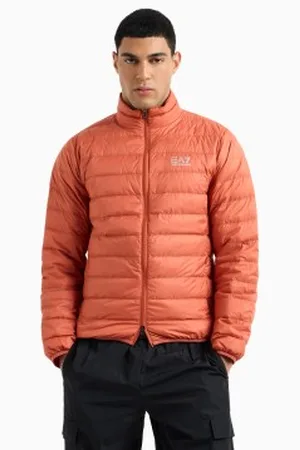 EA7 Para homem. 8NPB23_PNGPZ Casaco de penas Core Identity casaco dobrável laranja (3XL), Casual, Poliamida