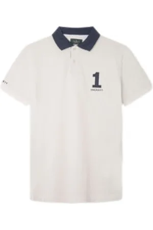 Hackett Para homem. HM563264 Camisa pólo Heritage com painel (S), Casual, Algodão, Manga curta