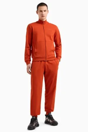 EA7 Para homem. 7M000235_AF13512 Fato de treino com fecho de correr em algodão Visibilidade (L), Casual, Esportivo, Multisport, Mang
