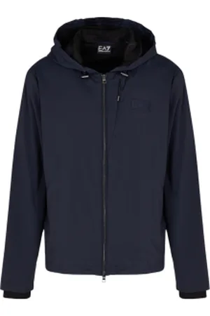 EA7 Para homem. 7M000286_AF12953 Casaco técnico com design moderno em azul-marinho (L), Casual, Esportivo, Multisport, Poliéster
