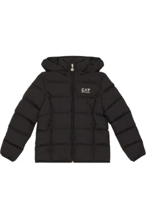 EA7 Para menina. 8NFB08_FNF8Z Casaco acolchoado brilhante (4Años= 106cm), Casual, Poliéster, Manga comprida, moda infantil
