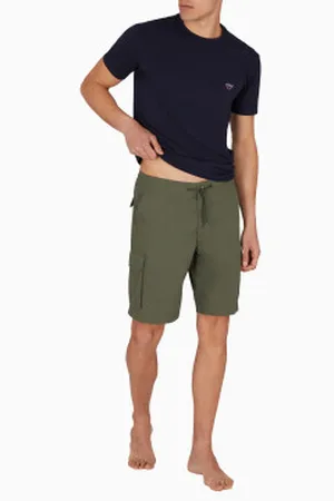 Emporio Armani Para homem. EM000592_AF12336 Subida curta (L), Casual, Algodão