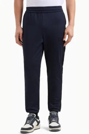 EA7 Para homem. 7M000310_AF13526 Calças técnicas de sarja elástica Gold Label Navy (3XL), Casual, Esportivo, Multisport, Poliéster, Marinho
