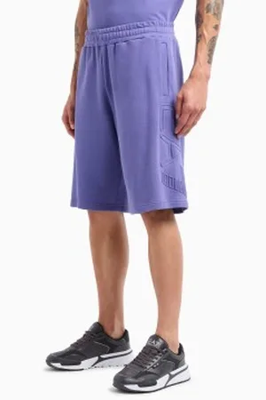 EA7 Para homem. 7M000153_AF10432 Bermudas de algodão orgânico Logo Series (M), Casual, Esportivo, Multisport