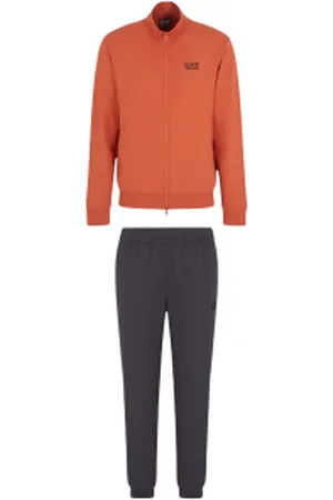 EA7 Para homem. 8NPV60_PJVRZ Fato de treino , cinzento (L), Casual, Esportivo, Cinza, Algodão, Multisport, Manga comprida